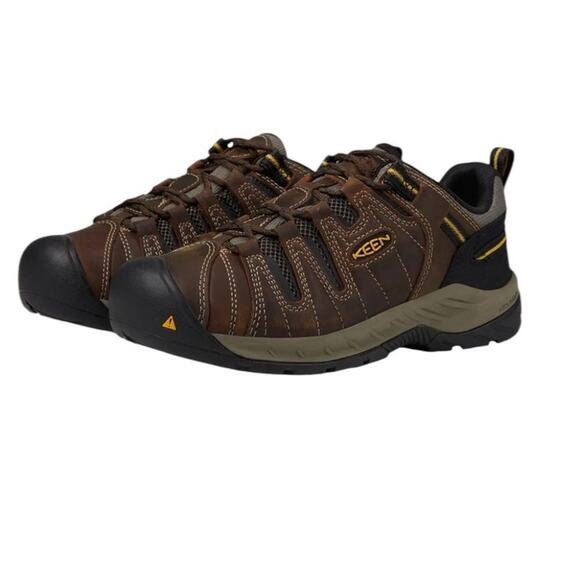 Keens Men’s Flint II Soft Toe Brown Leather Size 12D - Picture 1 of 9